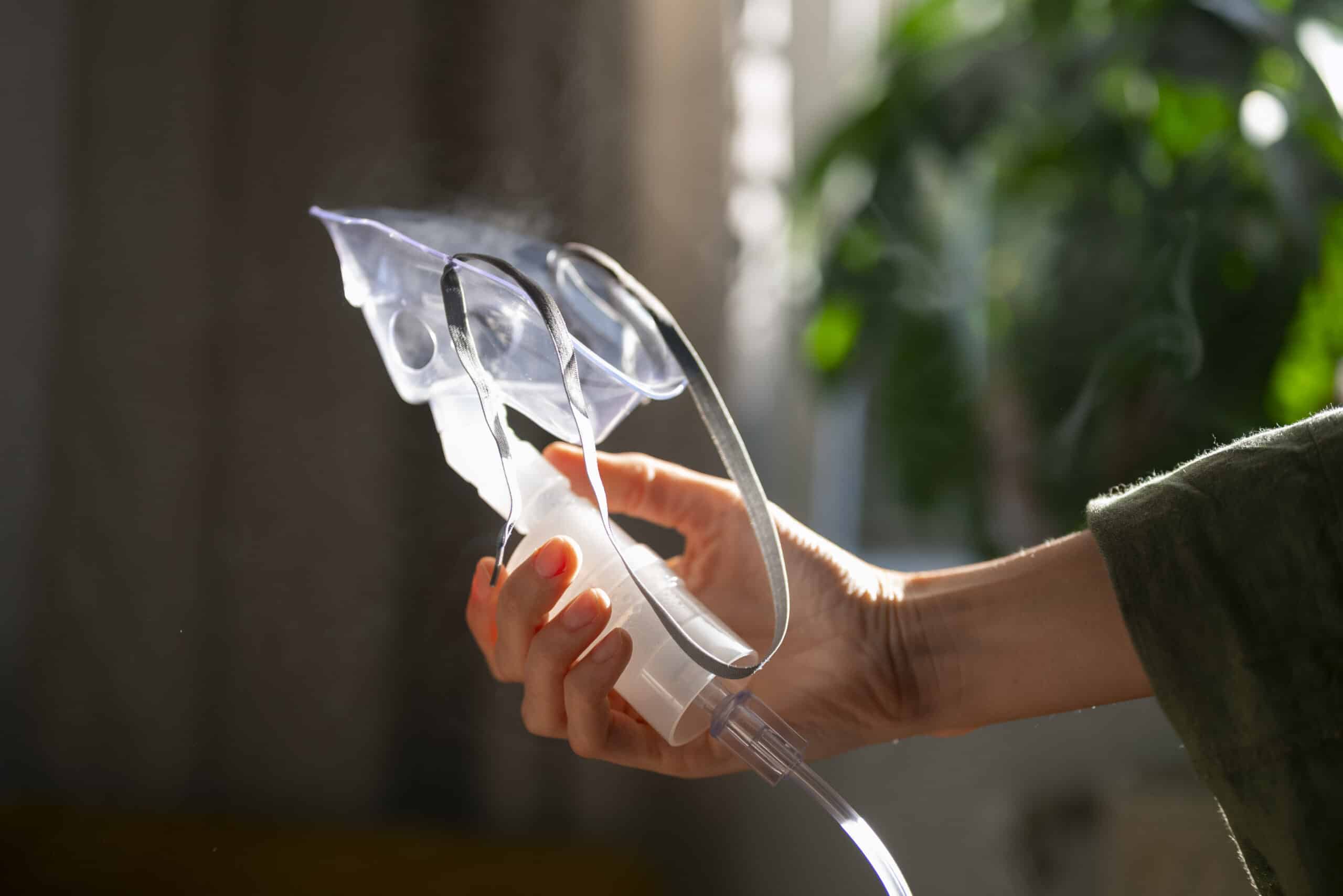 BiPAP machine at home for COPD and sleep apnea therapy with humidifier and user-friendly controls